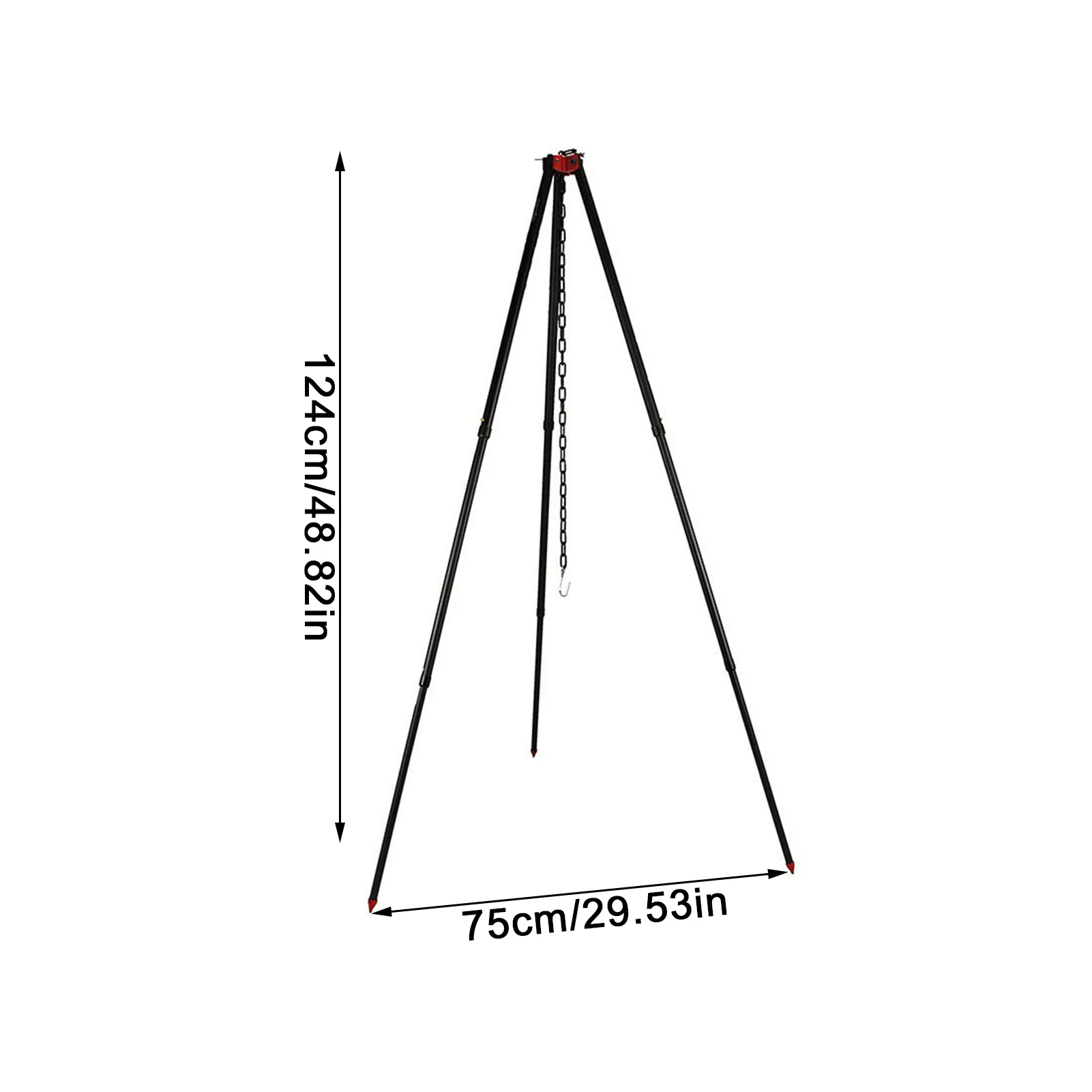 

Outdoor Camping Tripod Portable Hanging Burning Pot Rack Bracket