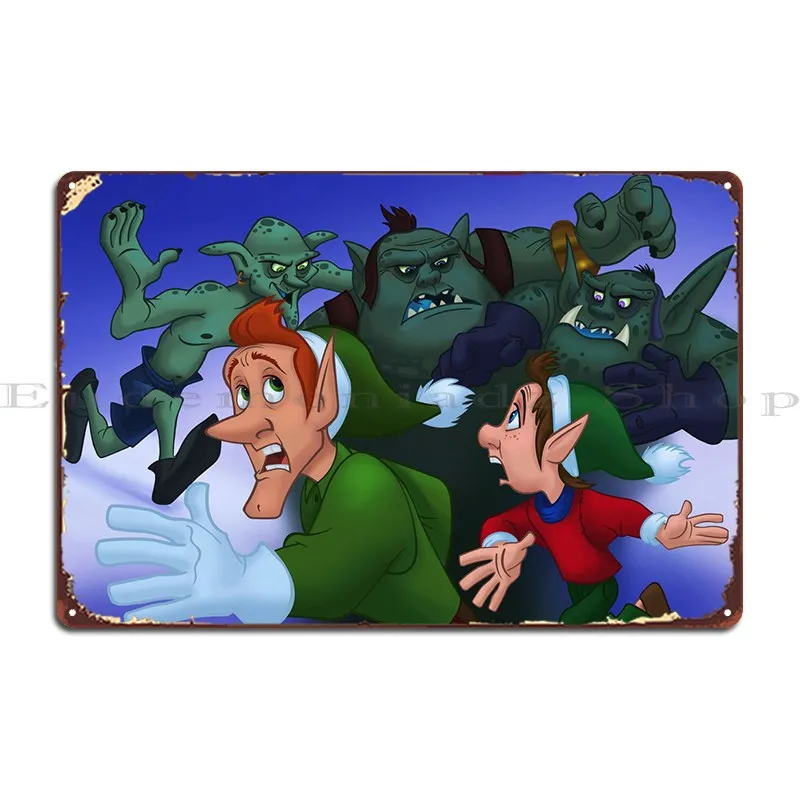 

Goblin Attack Metal Plaque Poster Club Bar Home Wall Custom Designing Garage Tin Sign Poster