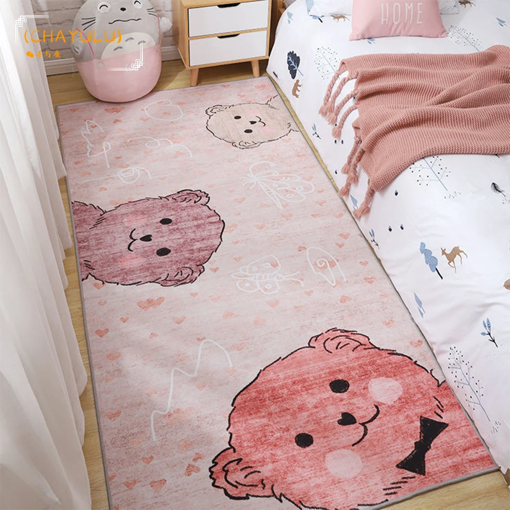 

Cartoon Bedside Mat Kitchen Carpet Bedroom Living Room Floor Mats Rug Home Anti-slip Entrance Mat Bath Mat Room Decoration
