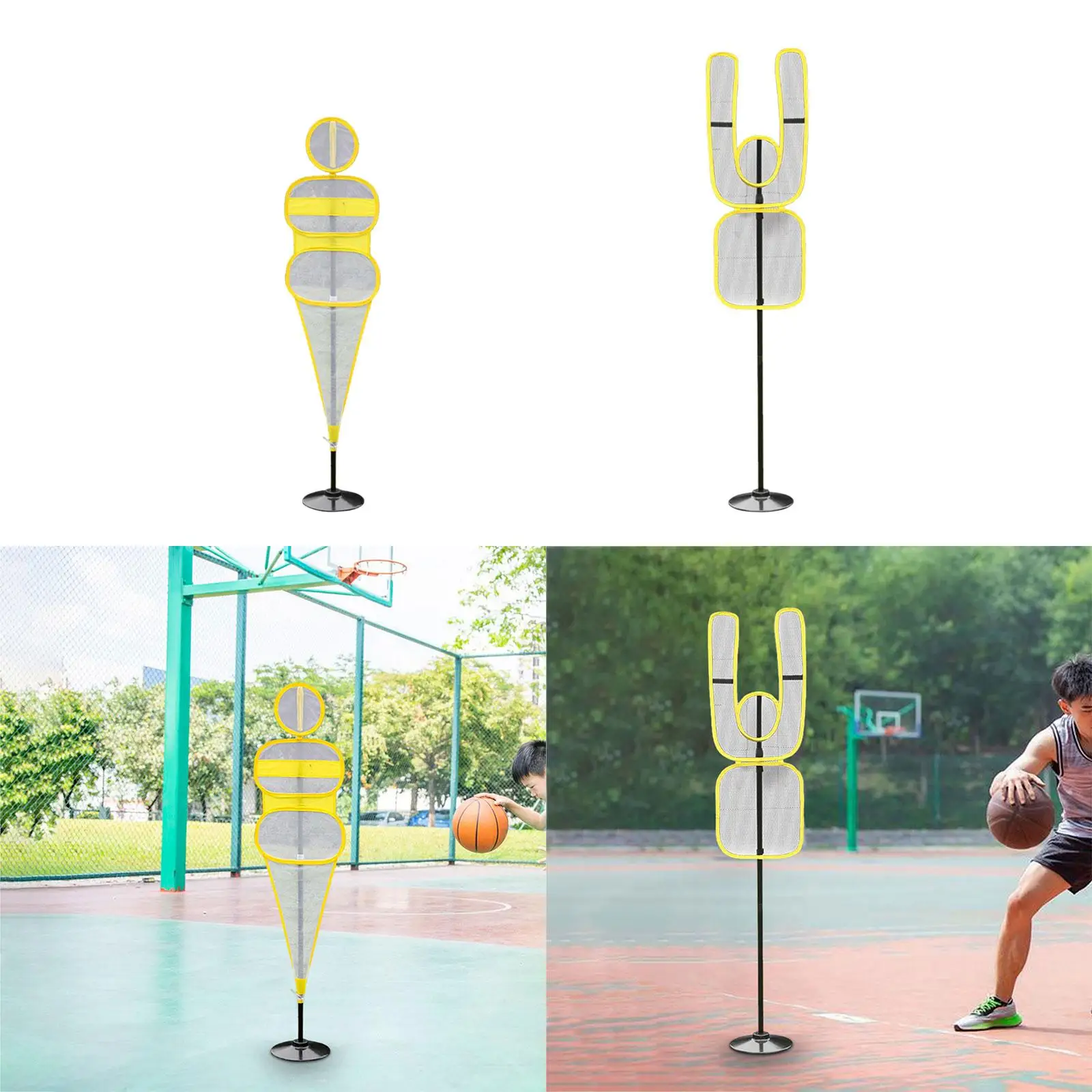 Basketball Training Equipment Dummy Defender Auxiliary Tool Obstacle for Soccer Football Volleyball Basketball Jumpshots