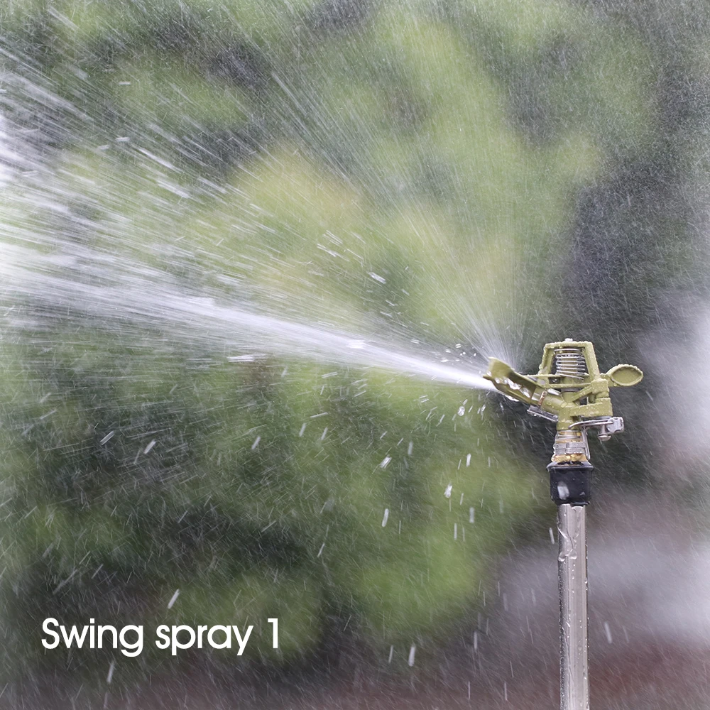 Rocker arm rotating sprinkler head