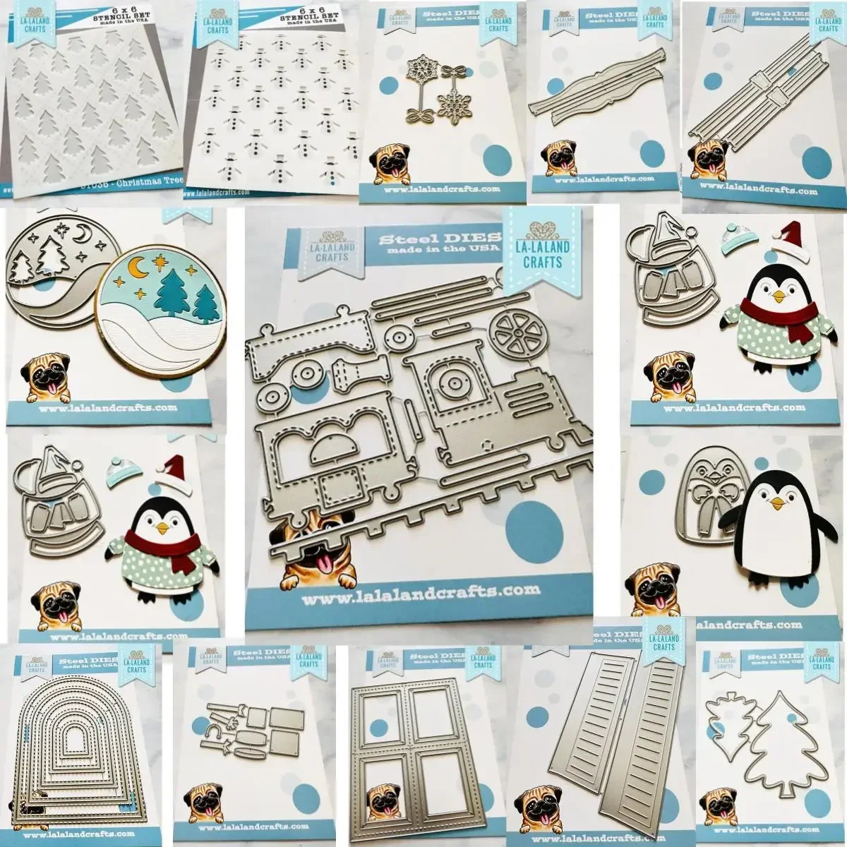 Christmas Penguin Window Sills New Metal Cutting Dies Layering Stencil for Making Card Scrapbook Diy Craft Template Decoration