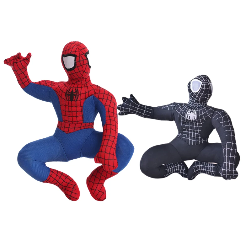 marvel super hero человек паук 350 мл 23cm Disney Marvel Spider-Man Cartoon Sleep Stuffed Plush Toys Crystal Super Soft Surface Filled PP Cotton Dolls Children Gifts