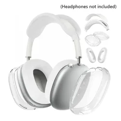 2024 Glitter Aesthetic Transparent Anti - Fall Dust - Proof Headphone Cover (4Pcs Transparent)