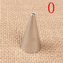 0# Extra Fine Writing Drawing Cream Decorating Mouth Seamless 304 Stainless Steel Cake Baking Tool Small Number piping tips
