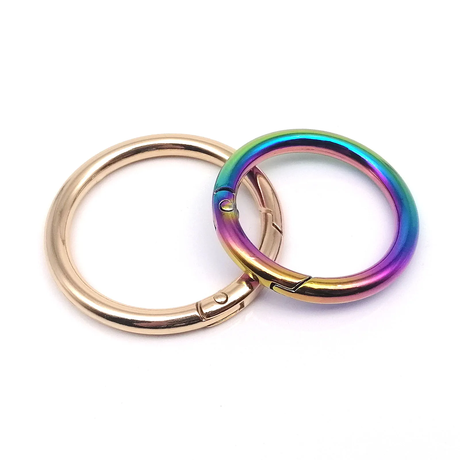 Spring Gate O Ring Openable Keyring Key Leather Bag Handbag Belt Strap Findings Pendant Buckle Snap Clasp Clip Trigger Hook spring gate o ring