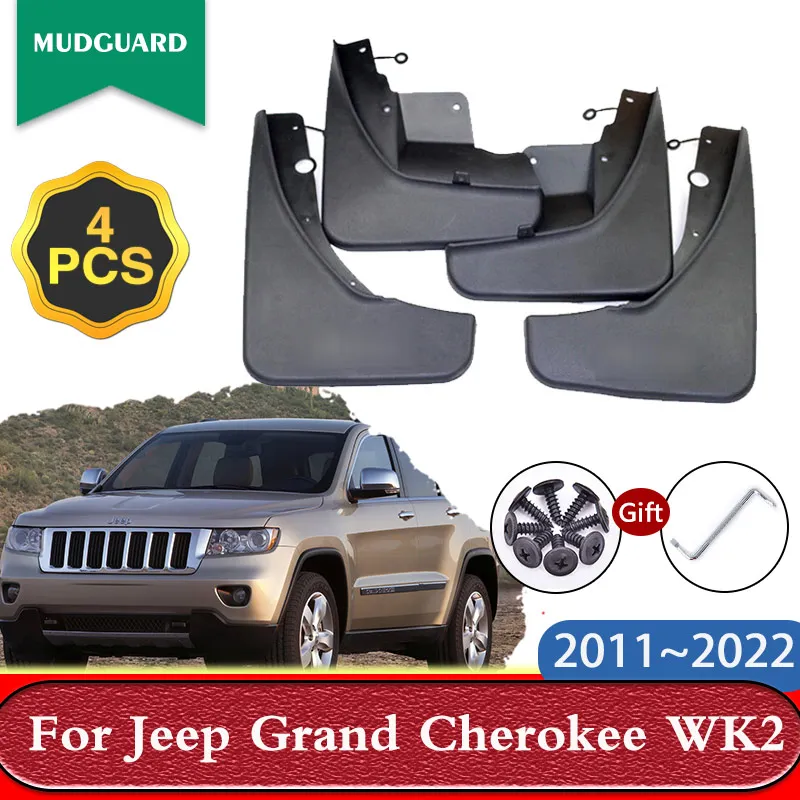 

Автомобильные брызговики для Jeep Grand Cherokee WK2 2011 ~ 2022, аксессуары, брызговики, передние и задние колеса, брызговики, крыло, 4 шт