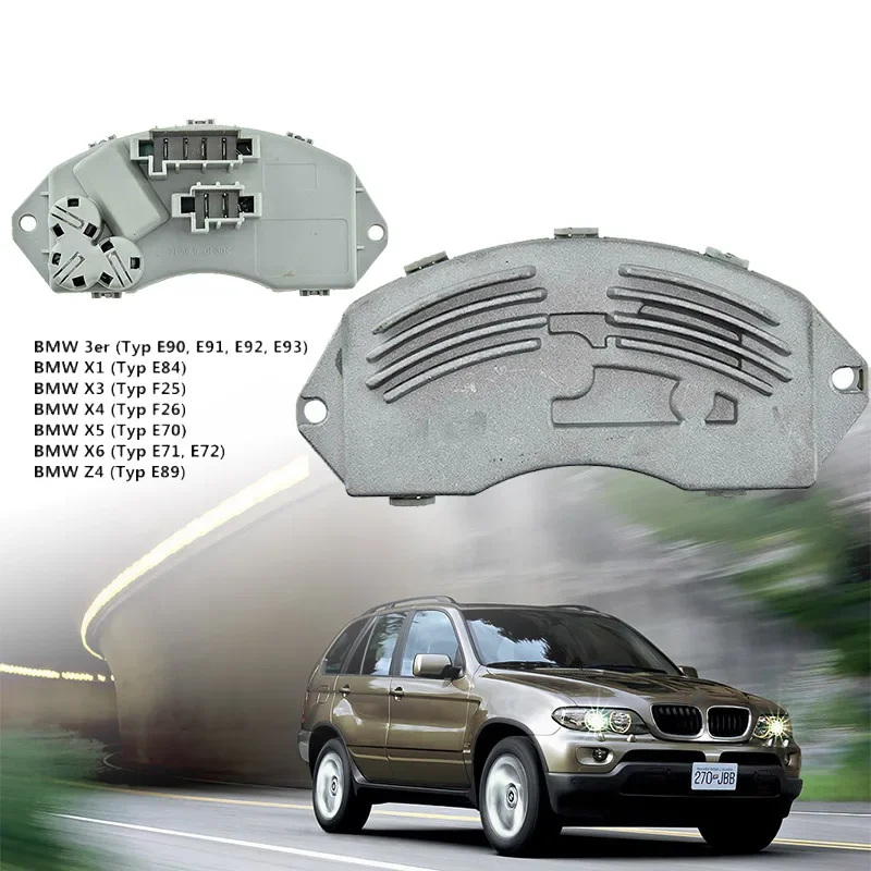 Blower Fan Control Unit For BMW 1 3 X1 X3 X5 X6 Z4 E81 E82 E87 E90 