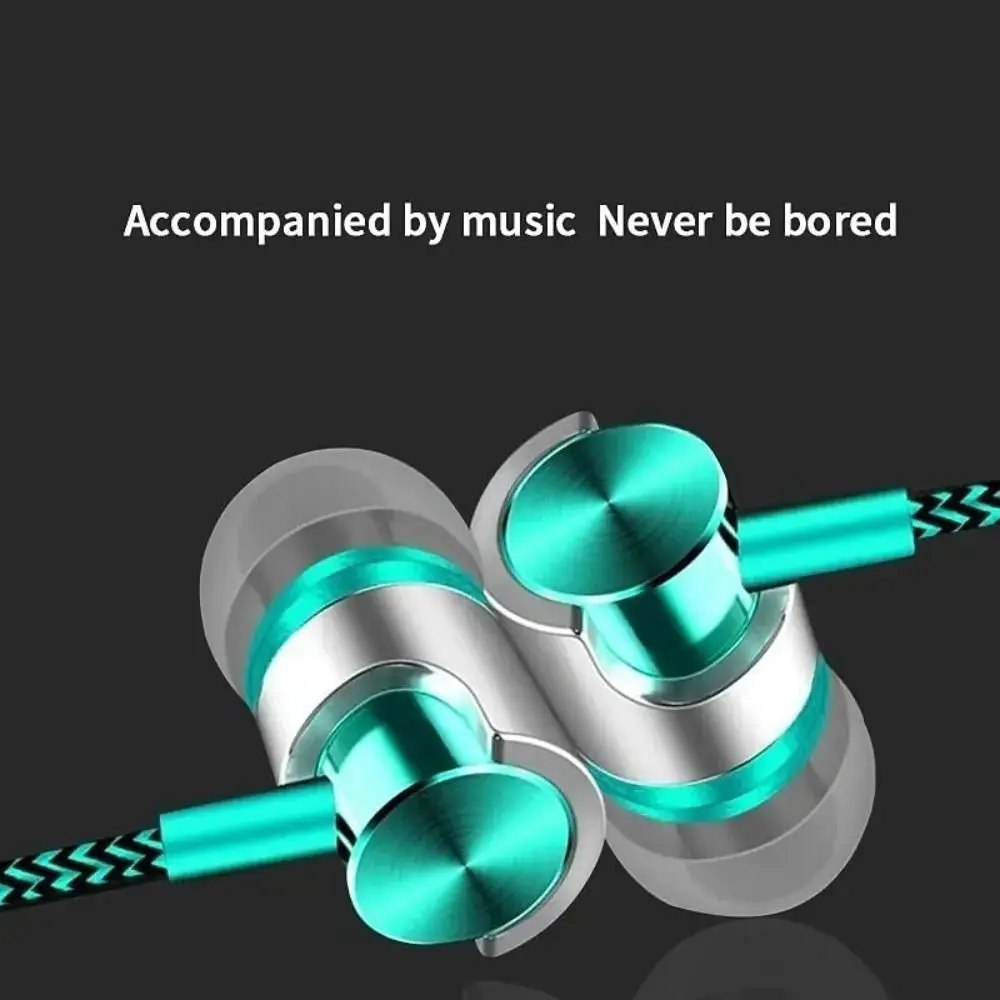 Portable 3.5mm In-ear Headphones Stereo High Definition Wired Headset Deep Bass Noise Canceling Earbuds 5