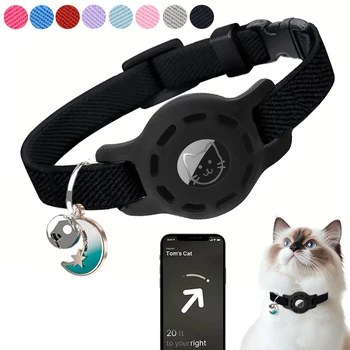 Adjustable AirTag Pet Collar Bell 1