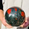 Natural African Blood Stone Quartz Sphere Crystal Ball Reiki Healing 2