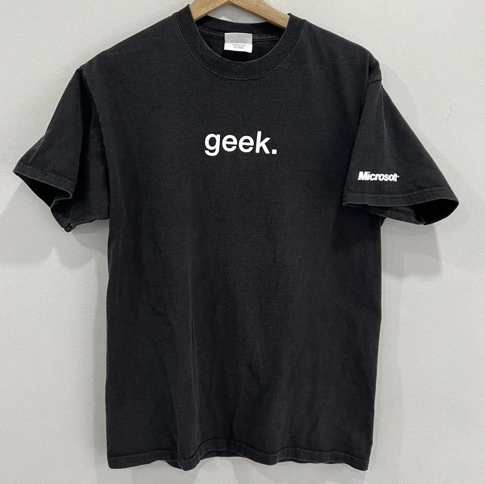 Vintage Microsoft Graphic T Shirts Y2k Tops Oversized T Shirt Pro