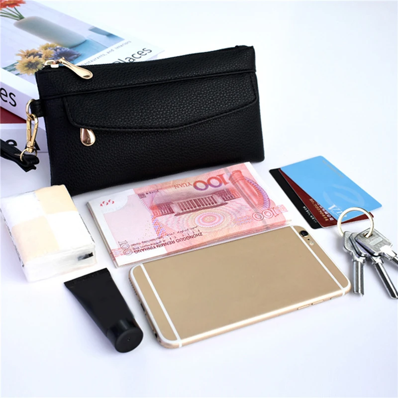 2024 Fashion Women Wallets Brand Leather Purse Long Design Pouch Handbag Coin Purse Card Holders Clutch Purse Money Clip Wallet 4