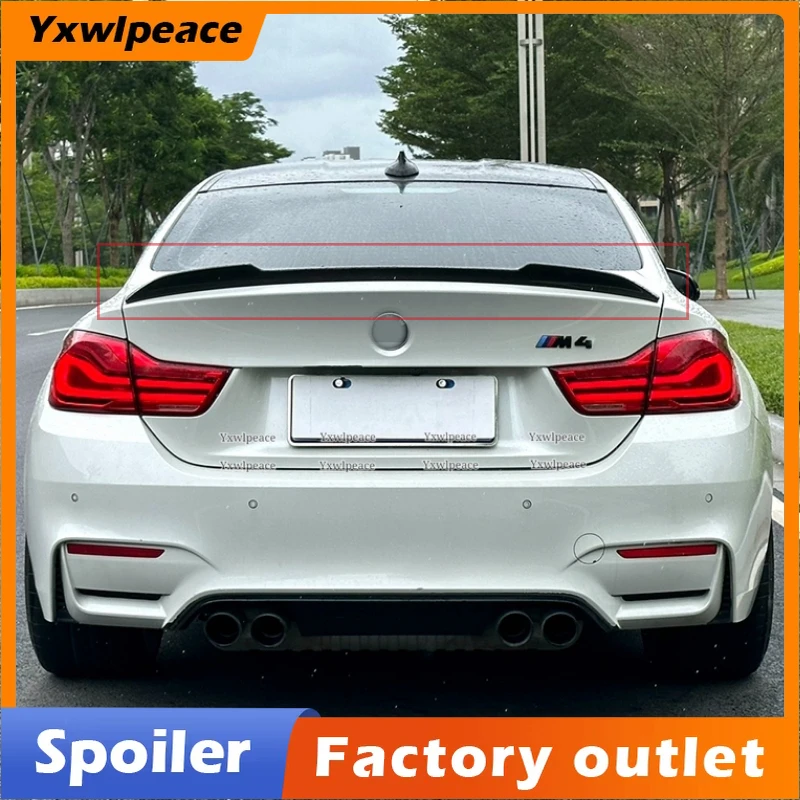 

CS Style Real Carbon Fiber Rear Truck Lip Spoiler Car Accessories For BMW M4 Coupe F82 F32 M4 2014 2015 2016 2017 2018 2019