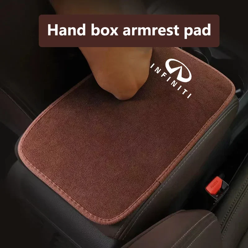 

Suede Leather Armrest Mat Arm Rest Protection Cushion Auto Armrests For Infiniti QX50 QX60 QX70 Q50 Q60 Q70 G25 FX FX25 FX35 JX