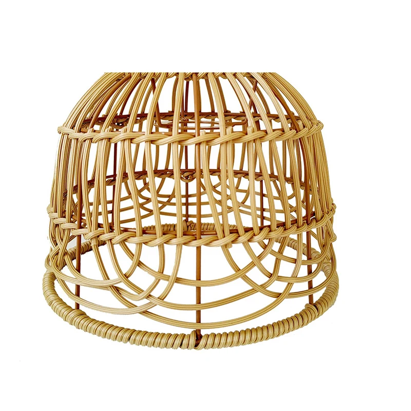 

Лампа в виде лампы с абажуром, подвесная крышка из ротанга, подвесная плетеная веревка, освещение для дома, бара, гостиницы, стильные светильники, затенения