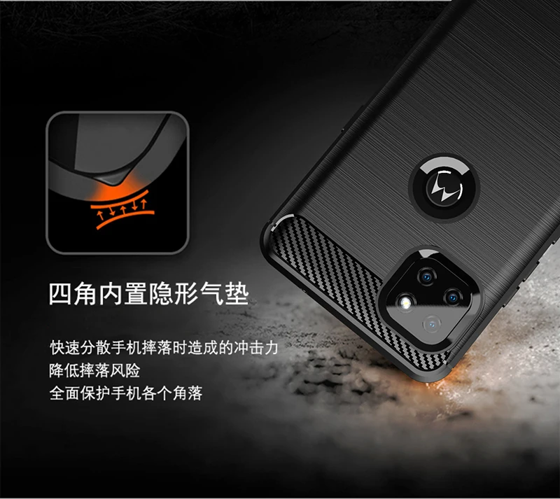 Durable Carbon Fiber Bumper Silicon Case with Enhanced Grip