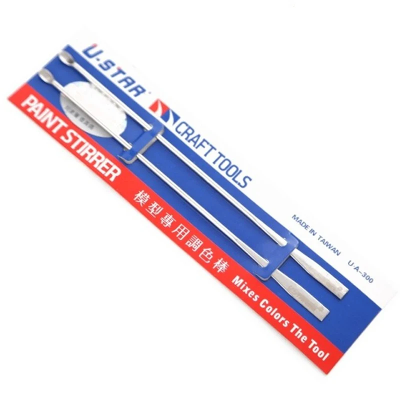 

U-STAR UA-90300/UA-300 2 In 1 Stainless Steel Paint Stirrers Special Color Model Mixes Colors The Tool