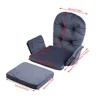 Soft Velvet Cotton Chair Cushion Stool Pad Set Warm Cover for Home Office Gray Color 6