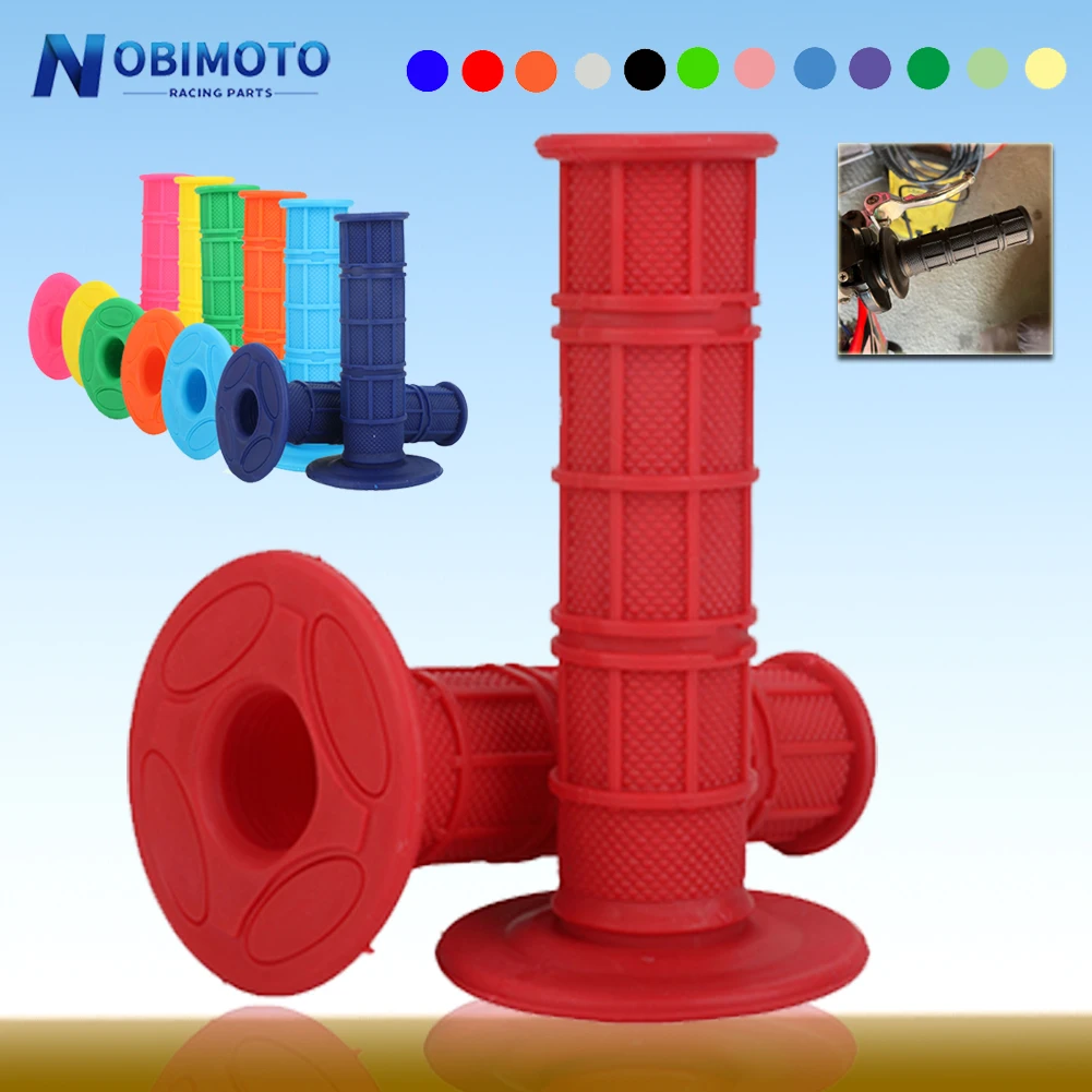 

NOBIMOTO-MX Gel Rubber HandleBar Grip For YAMAHA KTM Honda Kawasaki Suzuki CR CRF YZ WR TTR ATV Enduro Motocross Dirt Pit Bike