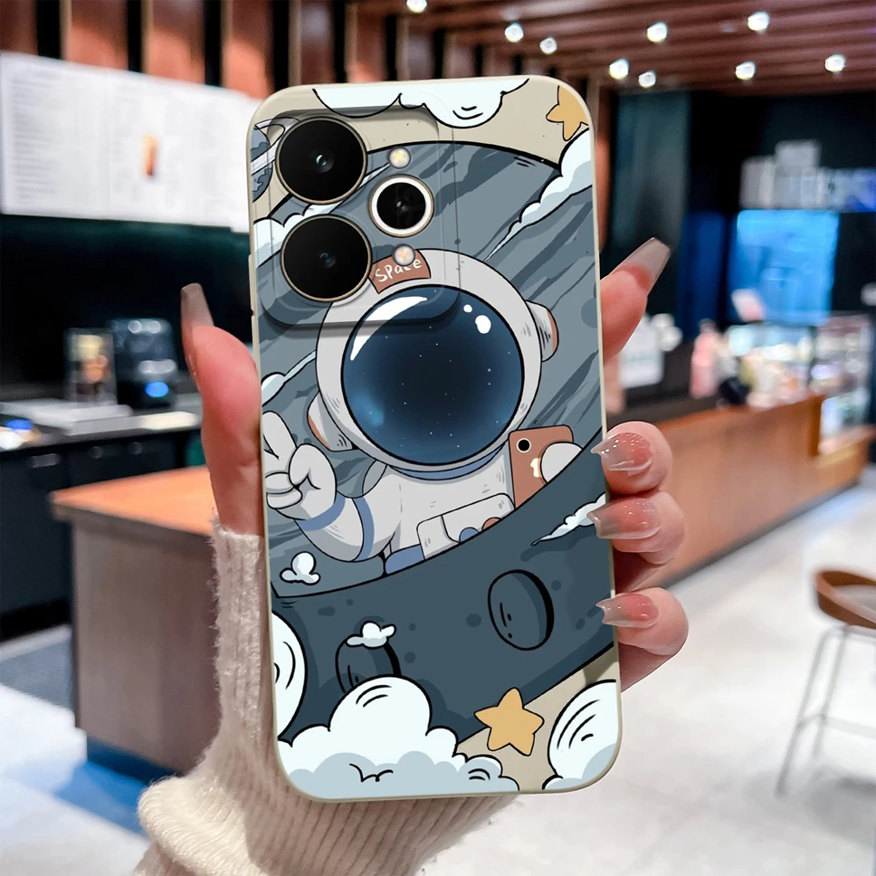 Creative Cartoon Pattern Soft Back Phone Case with Camera Protection - Lightweight Shell