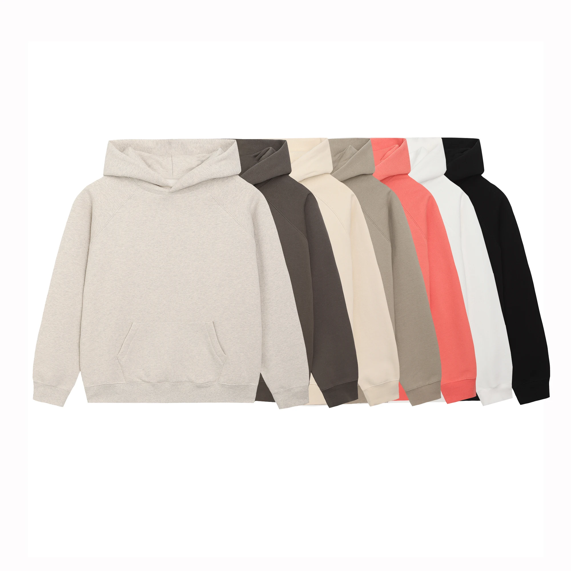 

Oversized Solid Color Hoodie Sweatshirts Trendy Pullover Couple Hip Hop High Quality Cotton Pullover Sweatshirts
