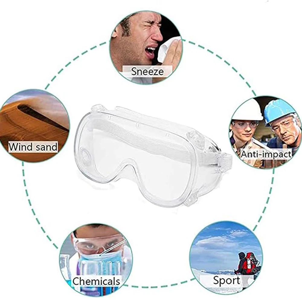 Safety Goggles CE Medical Prescription Glasses Anti-Fog Splash