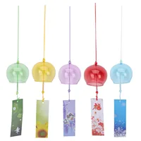 5Pcs Japanese Style Wind Chimes Kawaii Room Decor Colorful Glass Wind Japanese Decor For Home Garden Balcony Wind Chimes 1