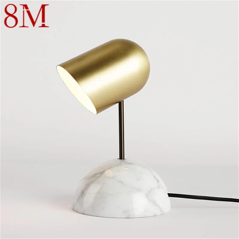 

8M Modern Table Lamp Simple Fashion Marble Desk Light LED For Home Bedroom Hotel Living Room Decorative