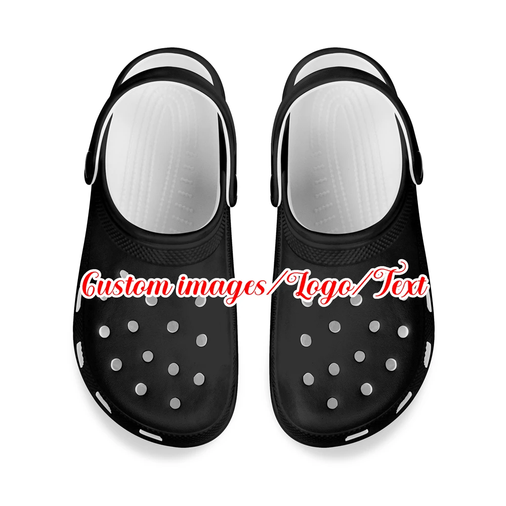 

HOMDOW Personalized Hole Shoes for Women Soft Sandals Print On Demand Beach Slippers Custom Design/Logo/Picture Unisex Clogs