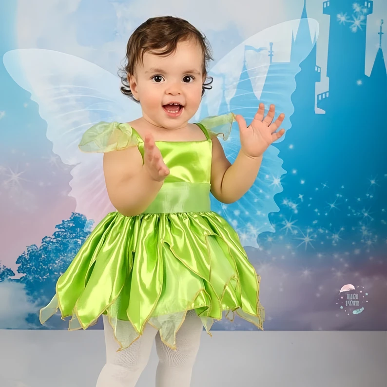 Christmas Fancy Girl Tinker Bell Dress Up Carnival Children's