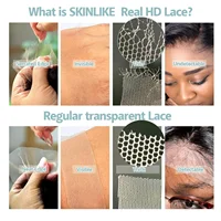 Perruques en cheveux humains Kinky Straight 13x4 Lace Front pour femmes, perruque brésilienne Yaki Straight HD transparente avec closure 4x4 pour femmes 6