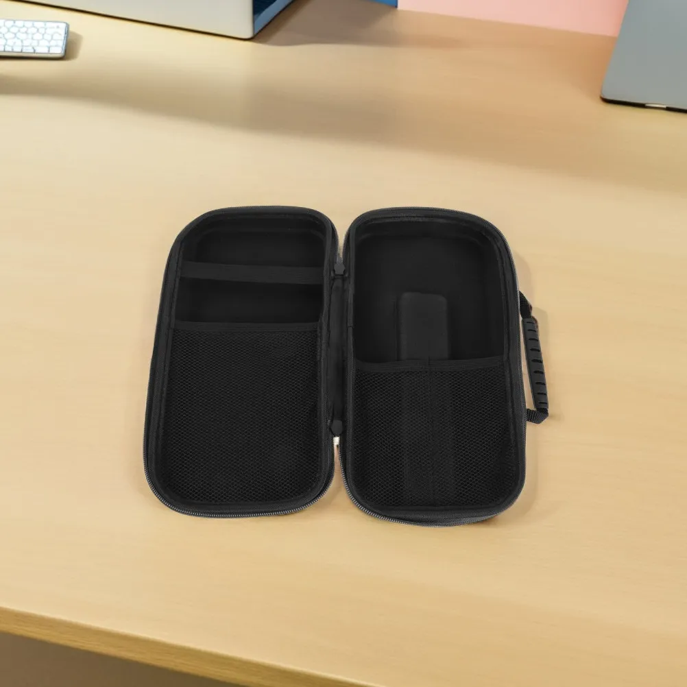 2Pcs 마이크 보관 가방 내구성 Eva 충격 방지 운반 케이스 핸드 헬드 마이크 주최자 여행 보호 스피커 스탠드 가방 듀얼