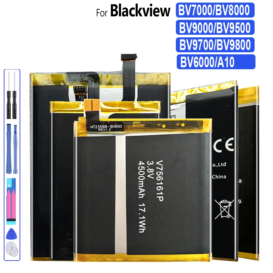 

For Blackview A10 BV9700 BV9000 BV9800 Pro Battery For Blackview BV9500 BV6000 BV7000 BV8000 Pro Mobile Phone Battery Batteries