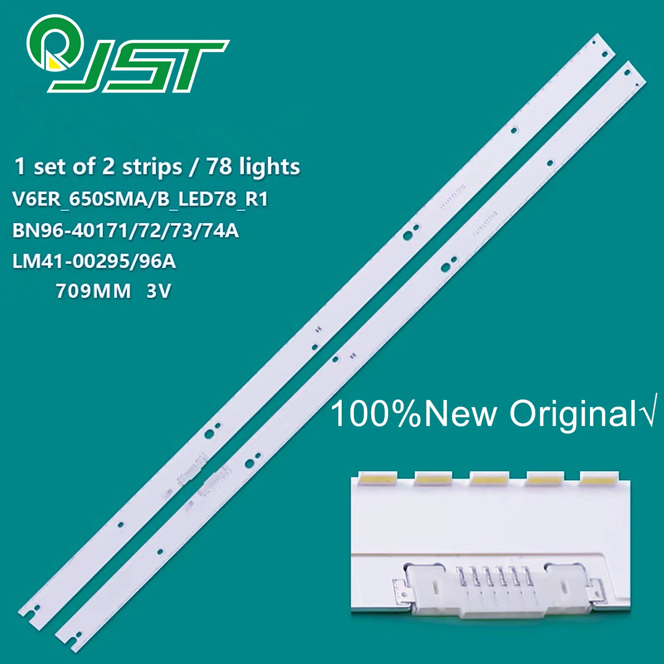 2pcs LED UN65MU7000F UN65MU7100F UN65MU6500G UE65MU7400U UE65MU6445U UE65KU6500U UE65MU6405U LM41-00295A 00296A 00460A 00461A 2