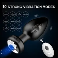 10-Modi Analplug-Vibrator, vibrierender Buttplug, Fernbedienung, Analplug für Prostata-Massage, Sexspielzeug für Erwachsene für Männer und Frauen 3