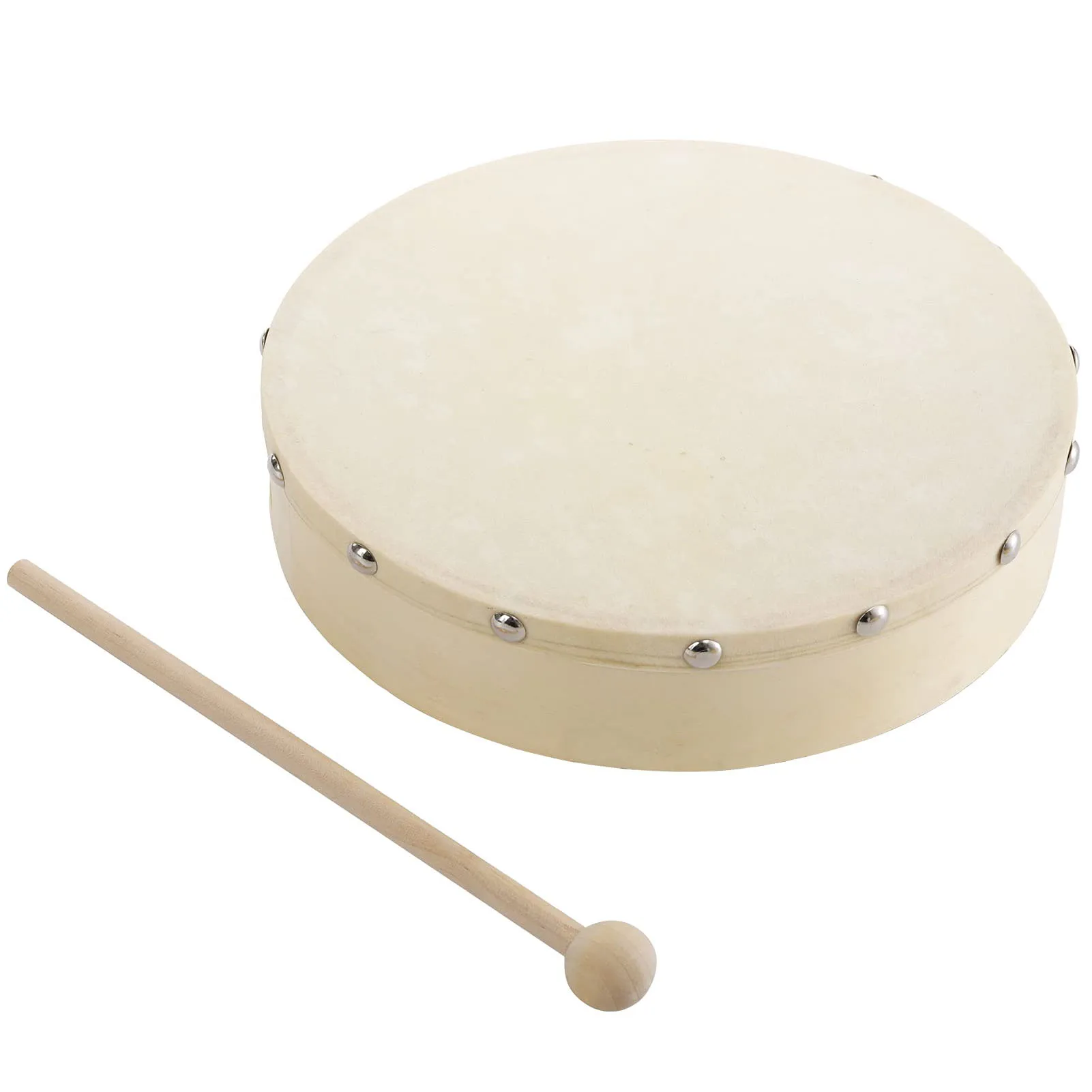 Hand Drum Frame Drums For Kids Percussion Wood Frame Drum With Stick Musical Instrument For Kids Drums Beginners Adults