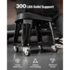 17910-a22d74.jpg SucceBuy Mechanic Stool 300lbs Garage Seat with Wheels 360° Swivel Rolling Workshop Stool with Tool Tray for Garage, Shop Repair