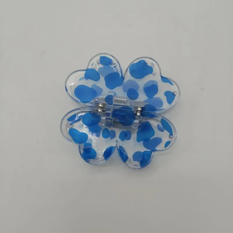 Chic Leopard Print Magnetic Hair Clips - Stylish B Shape Accents