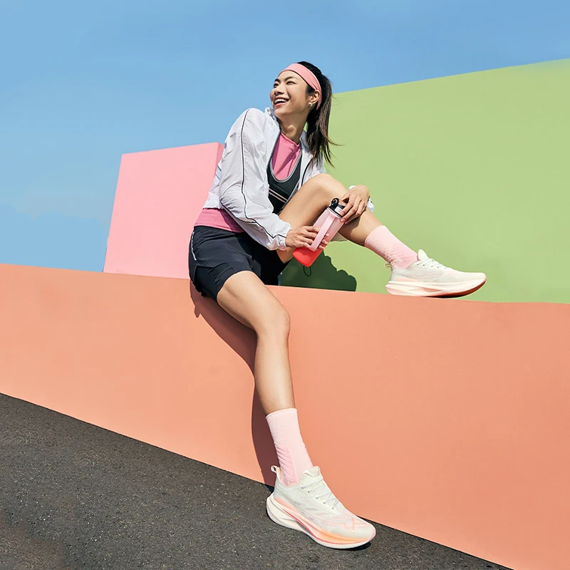 Xtep 2000KM 2.0 Running Shoes Women 2024 Summer Shock Absorption