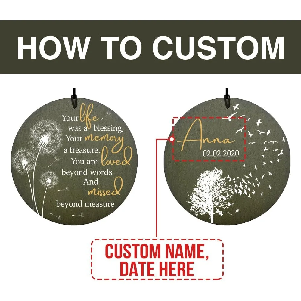 Customized Memorial Wind Chimes 2