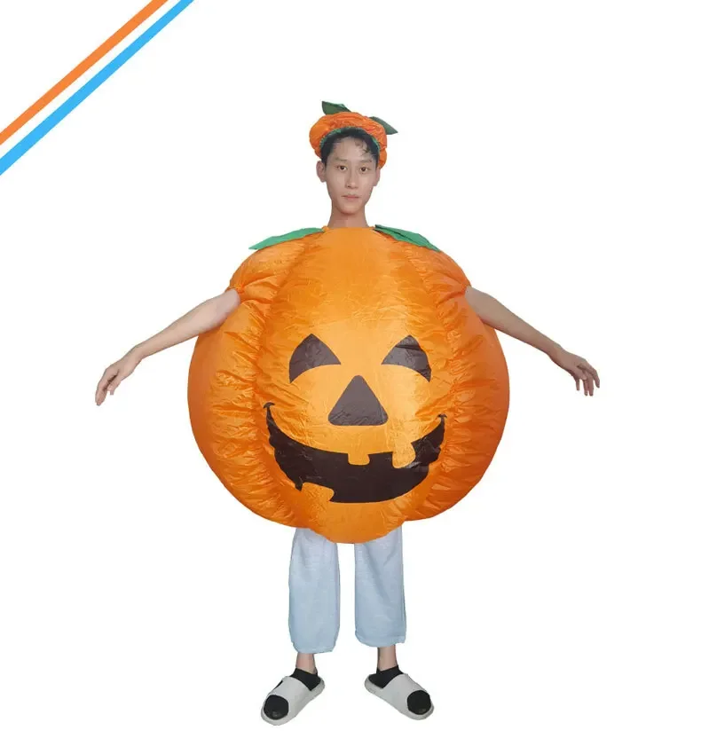 

Halloween pumpkin clothing cross-border explosive pumpkin inflatable costume cartoon doll manufacturers sell inflatable pumpkin