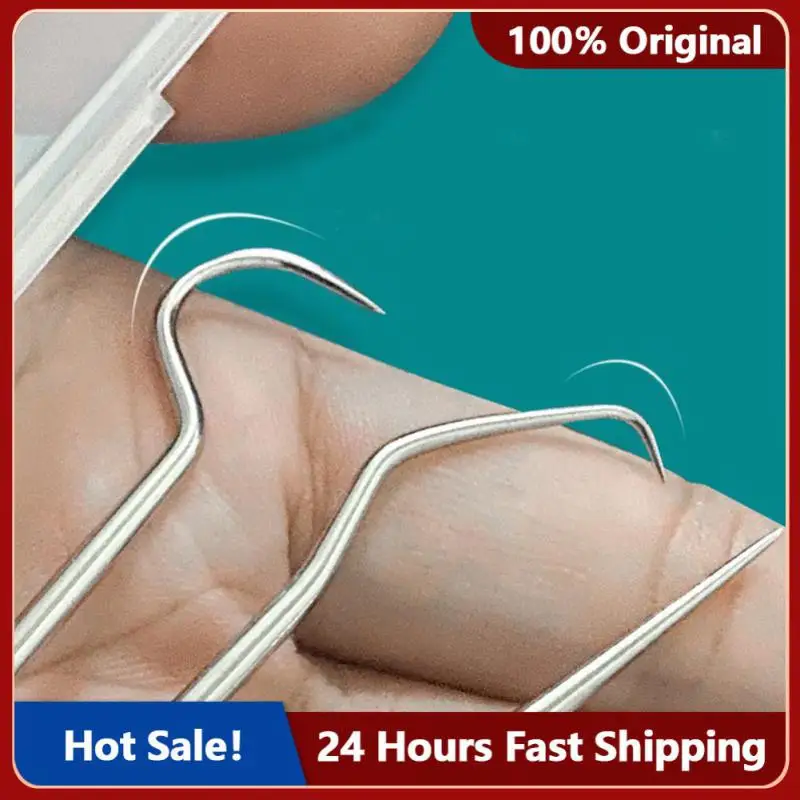 

Portable Toothpicks Pocket Set 304 Stainless Steel Artifact Reusable Interdental Crochet Floss Oral Cleaning Tools