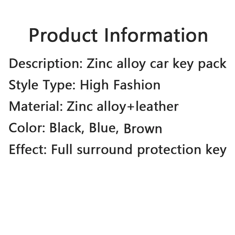 Zinklegierung Leder Autoschlüssel Hülle Fob Protect für Kia 4-Tasten Sorento K900 K7 Cadenza Zubehör Schlüsselanhänger Halter Shell Tasche – Detail 1