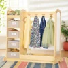 Children's Wardrobe, Children's Clothing Storage Wardrobe, with Mirrors and Shelves, Armor with Bottom Tray, Children's Wardrobe 1