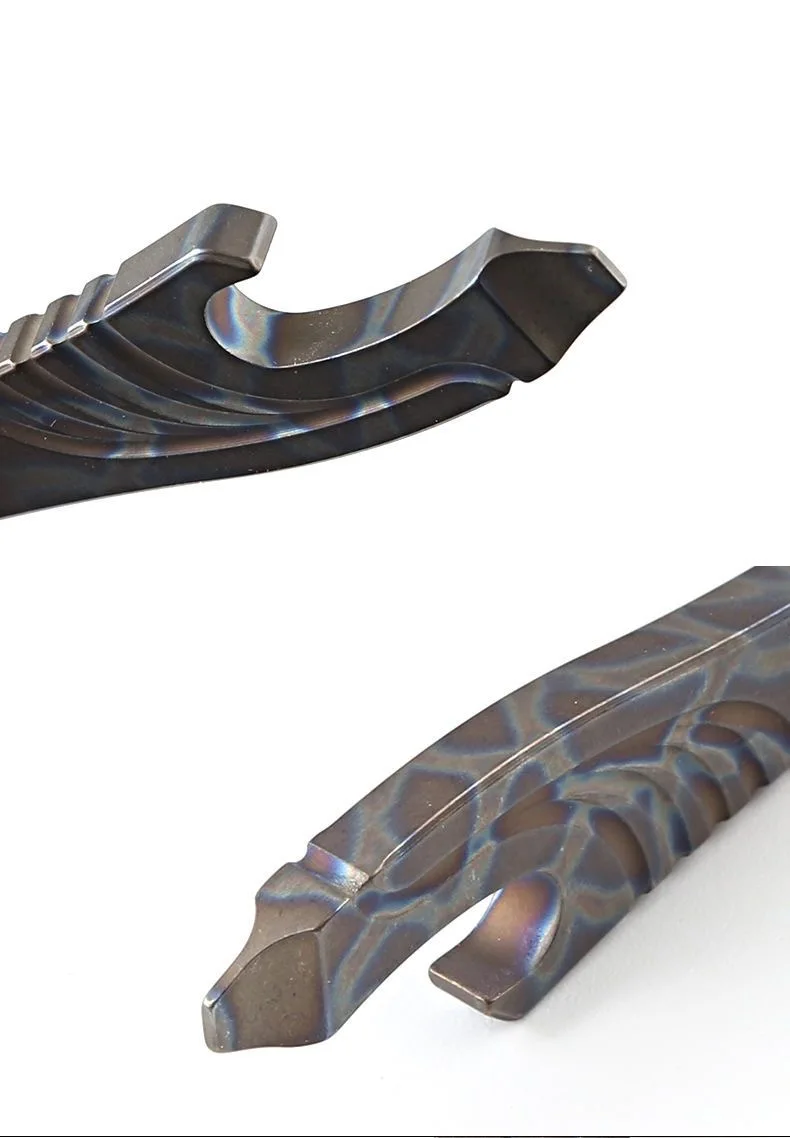 MINI Brecheisen Brennen Titan Legierung EDC Nagel Puller Flachkopf Schraubendreher Box Opener Multifunktions Schlüsselbund Anhänger Werkzeuge Halskette – Detail 15