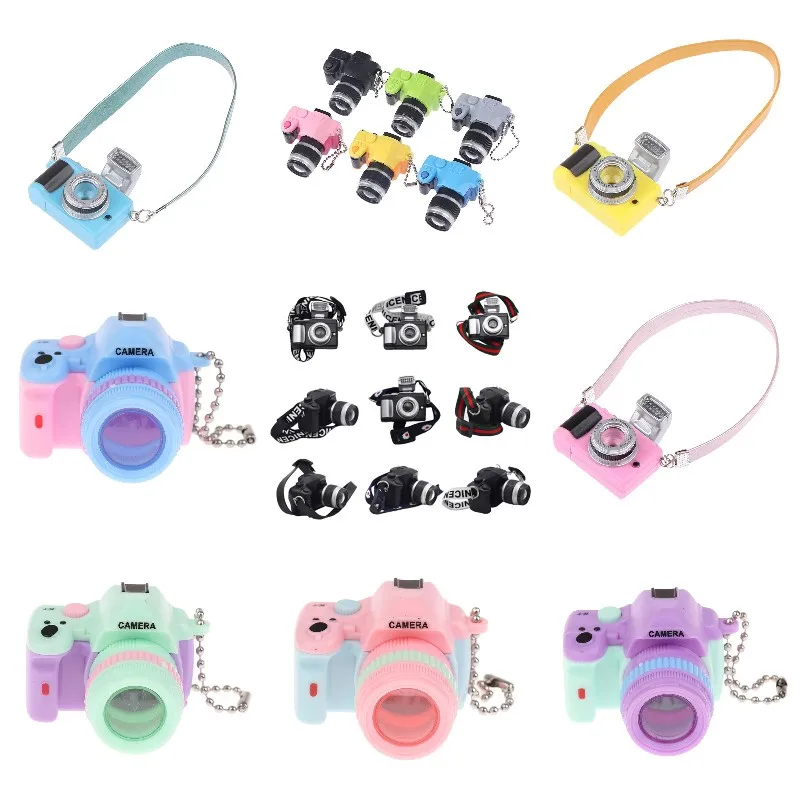 Doll Toys Camera Mini Simulation Cameras SLR Camera Model Photo Prop