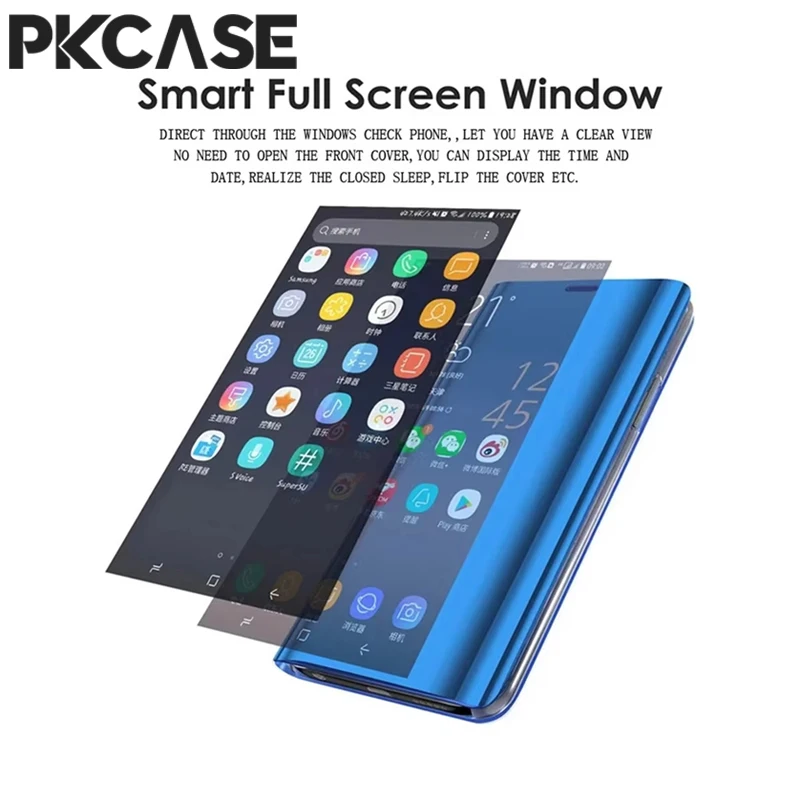 Sleek Mirror Flip Phone Case with Enhanced Protection