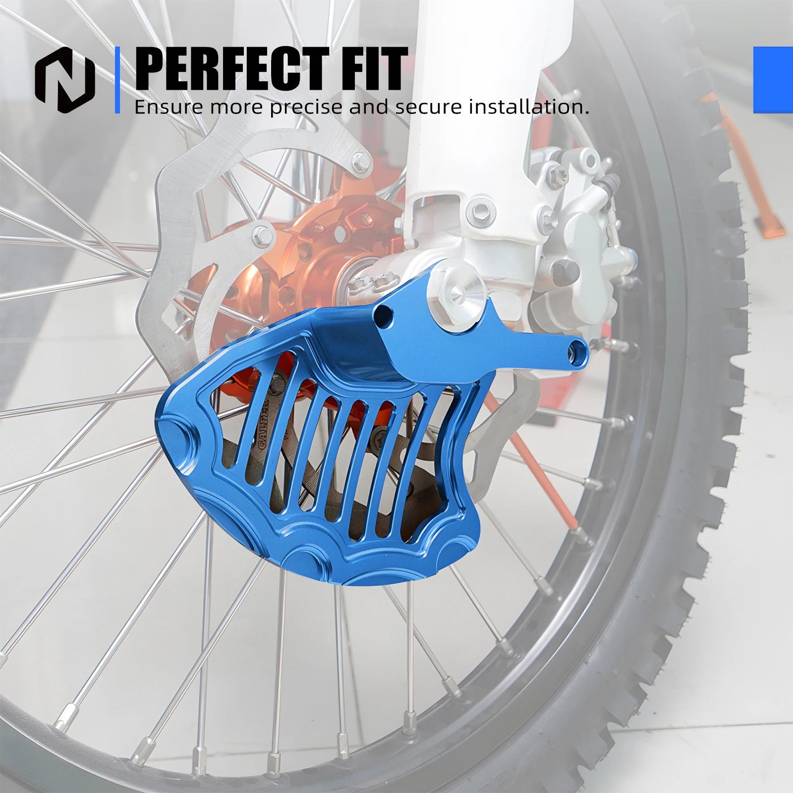 NICECNC Für Sherco SE 250i SE 300i SE-R 250 SE-R 300 SEF-R 250 SEF-R300 SEF-R 450 2013-2017 Vorderradbremsscheibenschutz – Detail 6