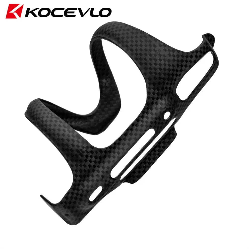 KOCEVLO Carbon Side Load Bicycle Water Bottle Cage Mountain Road Bike Water Bottle Holder Matte Black Weight 20&plusmn;3g